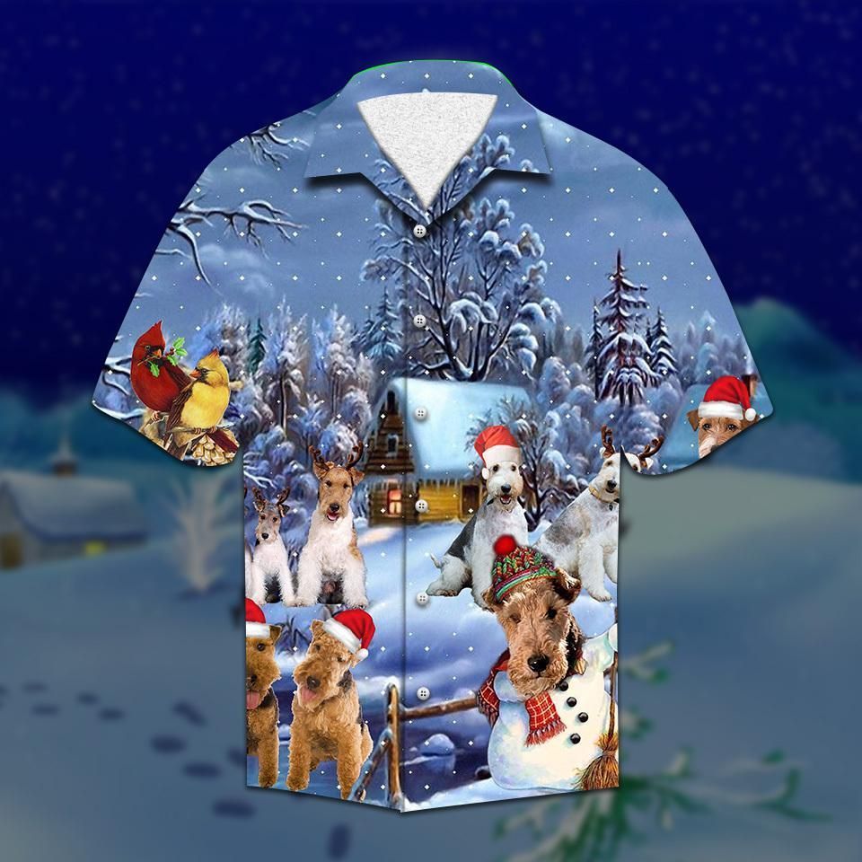 Wire Fox Terrier Christmas Hawaiian Shirt{Size}