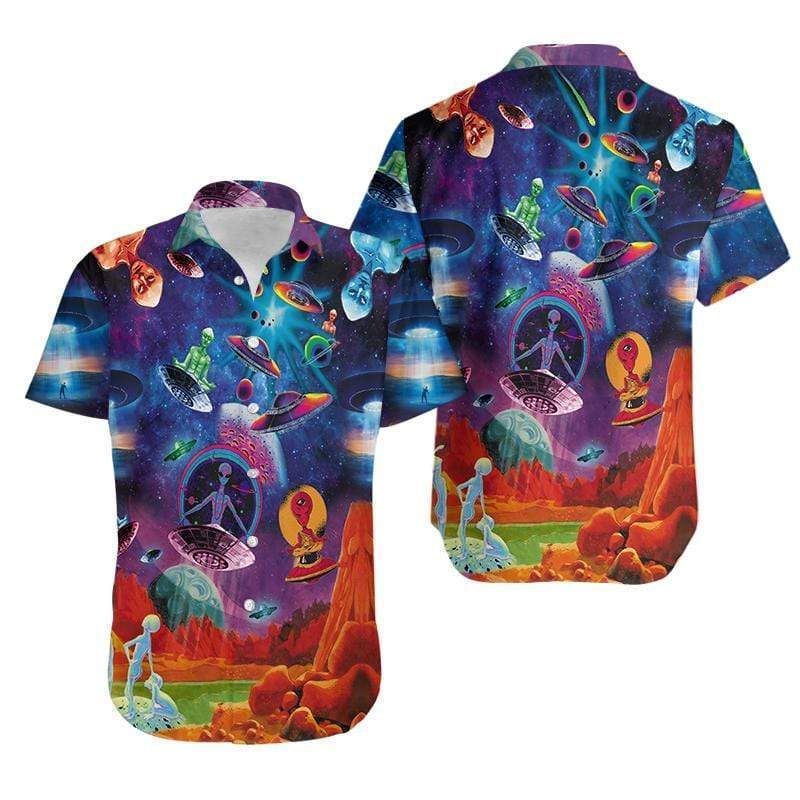 Shop Hawaiian Aloha Shirts Awesome Ufo 2312Dh{Size}