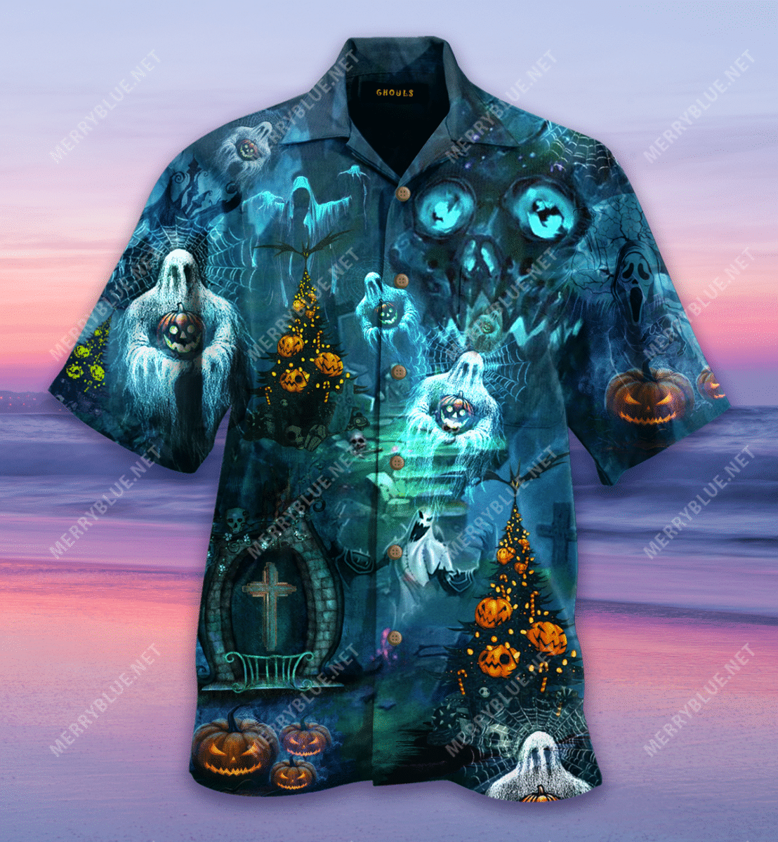 Shop I Believe In Ghosts Do You Unisex Hawaiian Shirt{Size}