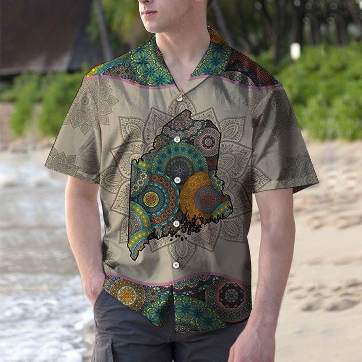 Shop Awesome Hawaiian Aloha Shirts Mandala Maine H{Size}