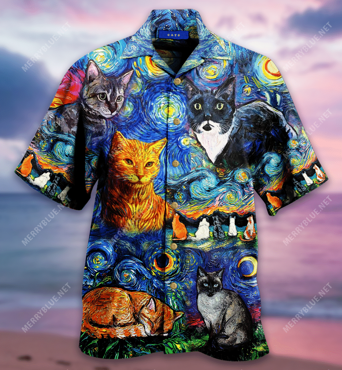 Shop Cat Hair Is Like Glitter Without The Sparkle Unisex Hawaiian Shirt{Size}