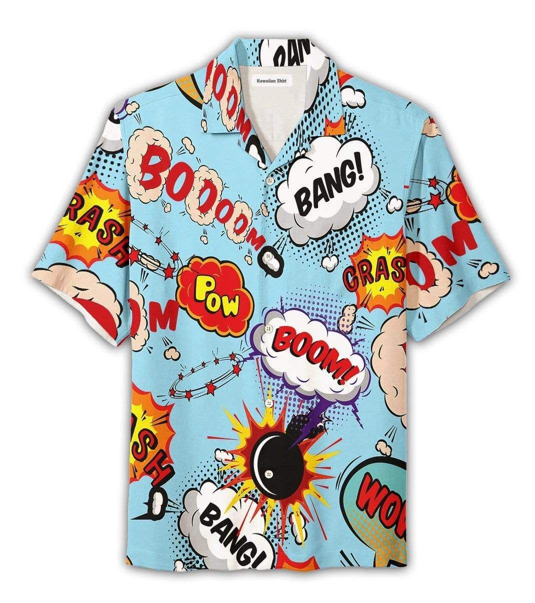 Suprise Explosion Boom Bang Pow Hawaiian Unisex Aloha Shirts{Size}