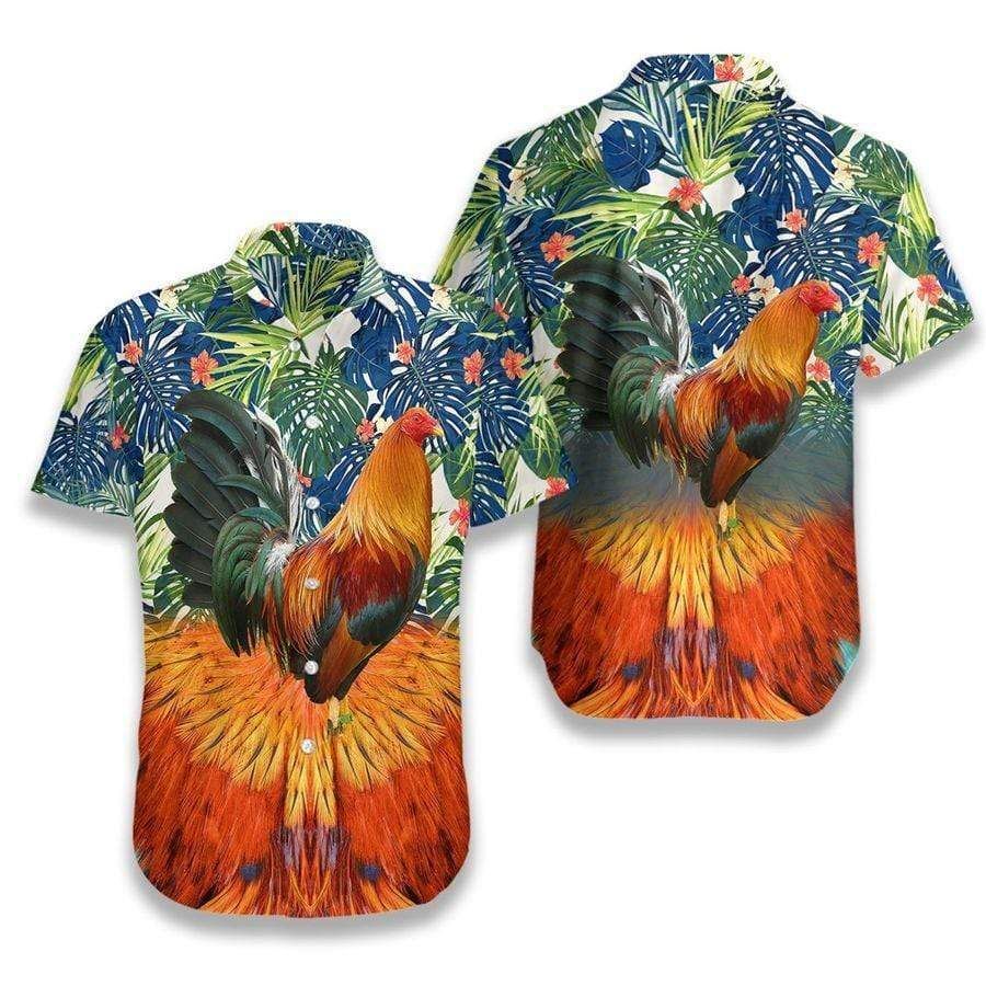 Shop Hawaiian Aloha Shirts Rooster{Size}