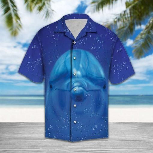 Shop Dolphin Face Funny Full Hawaiian Shirts Hl{Size}