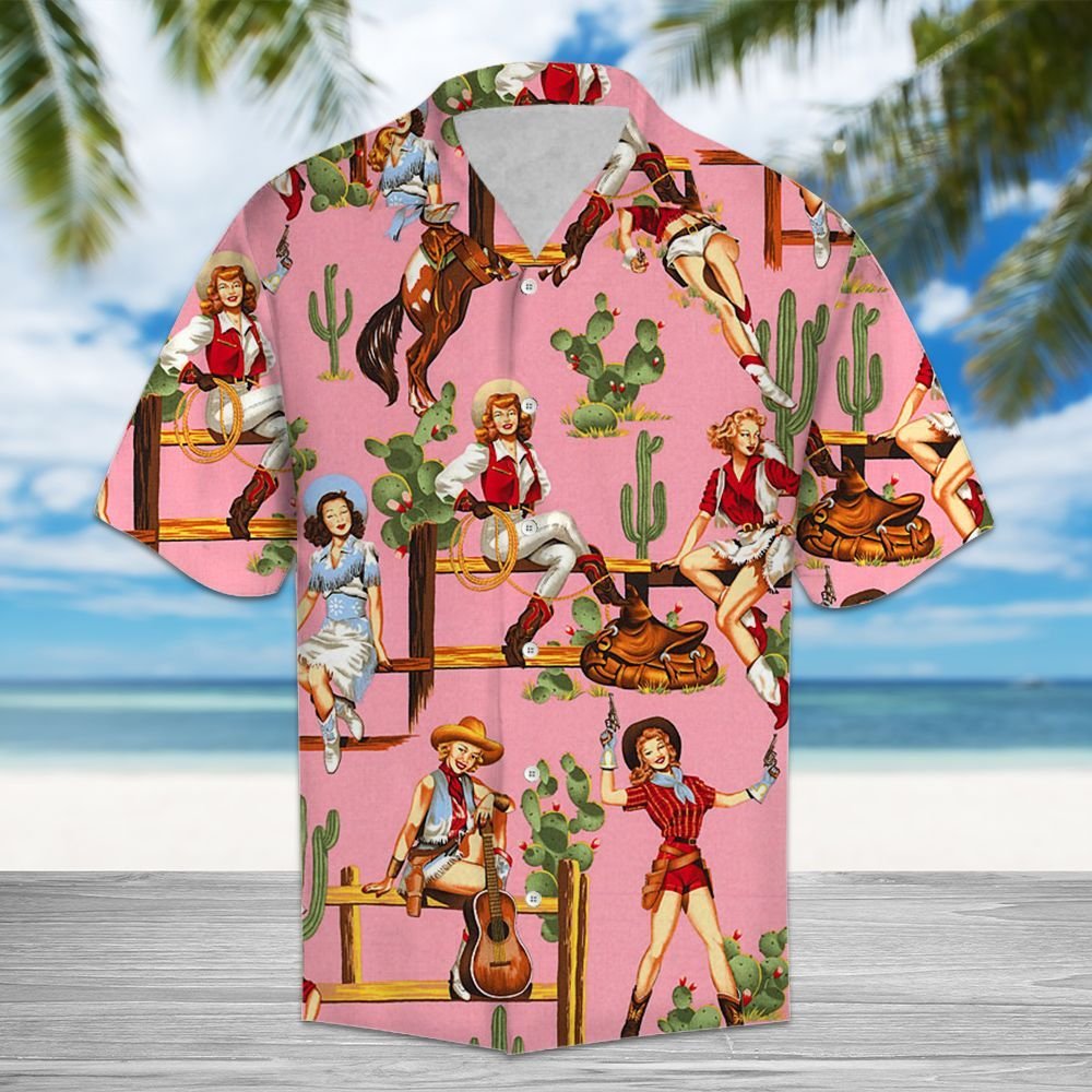 Vintage Cow Girl H29710 - Hawaiian Shirt{Size}