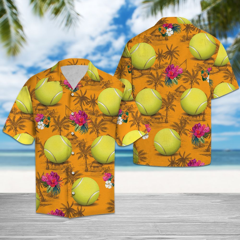 Tennis Tropical Flowers G5817 - Hawaiian Shirt{Size}