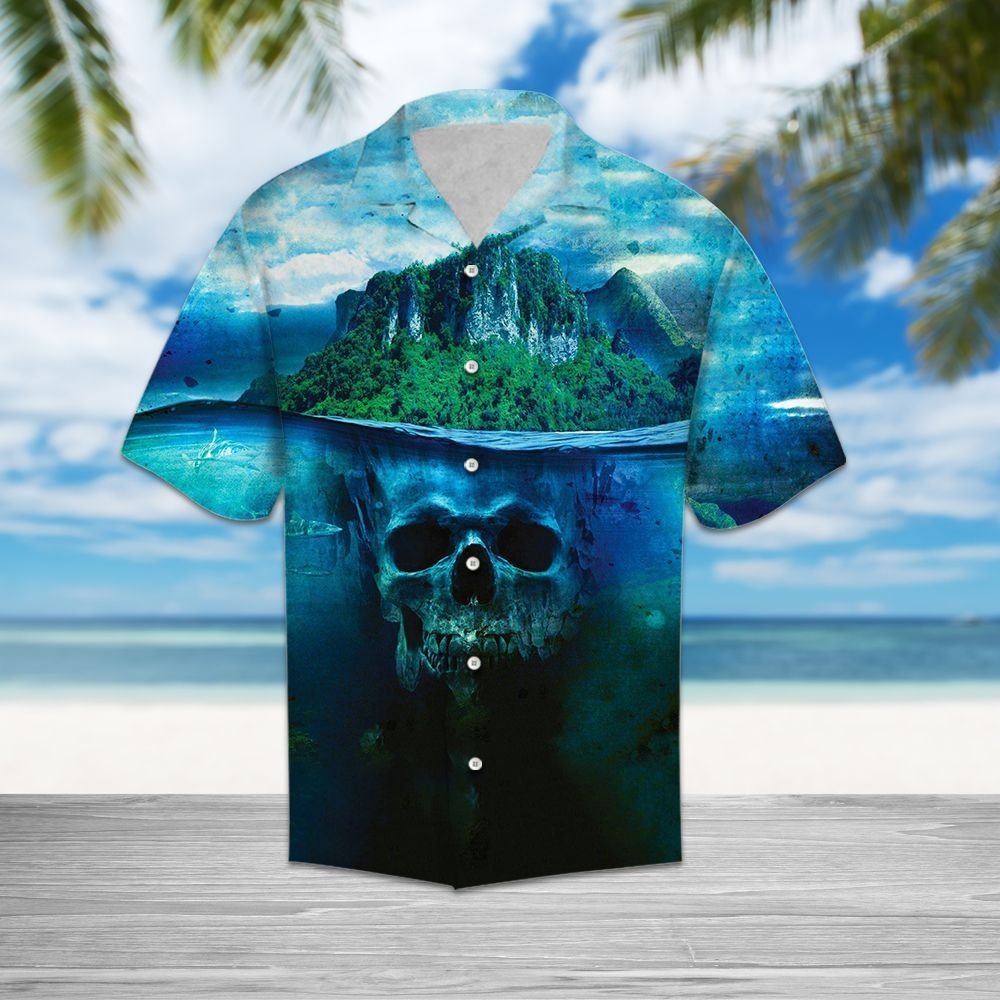 Skull Deep Water T0708 - Hawaiian Shirt{Size}