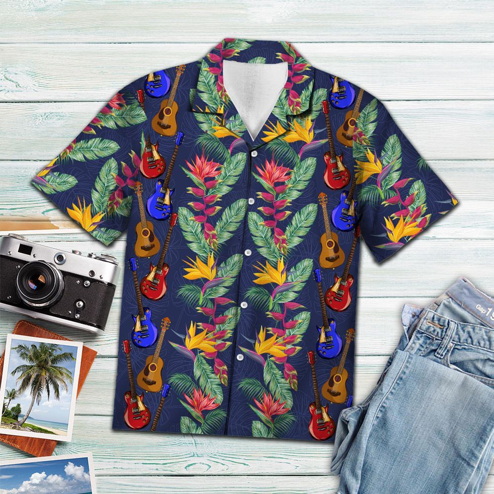 Tropical Guitar H4818 - Hawaiian Shirt{Size}