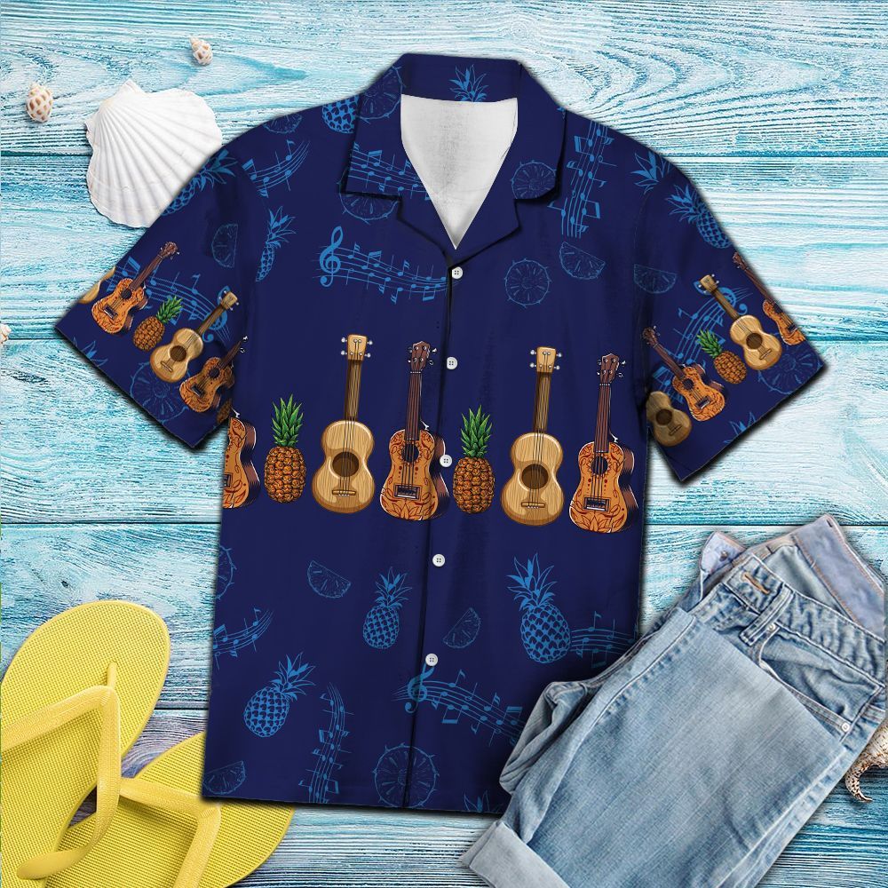 Ukulele Pineapple G5803 - Hawaiian Shirt{Size}