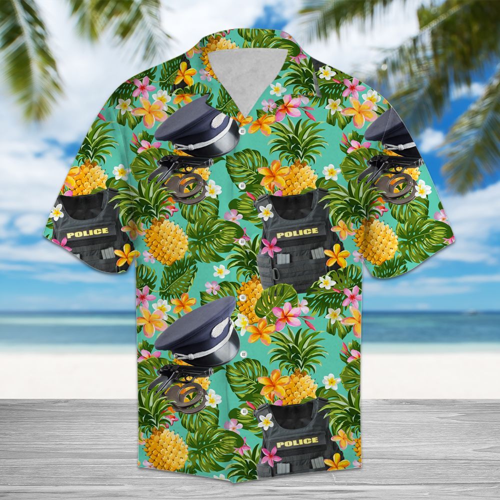 Tropical Pineapple Police H207011 - Hawaiian Shirt{Size}