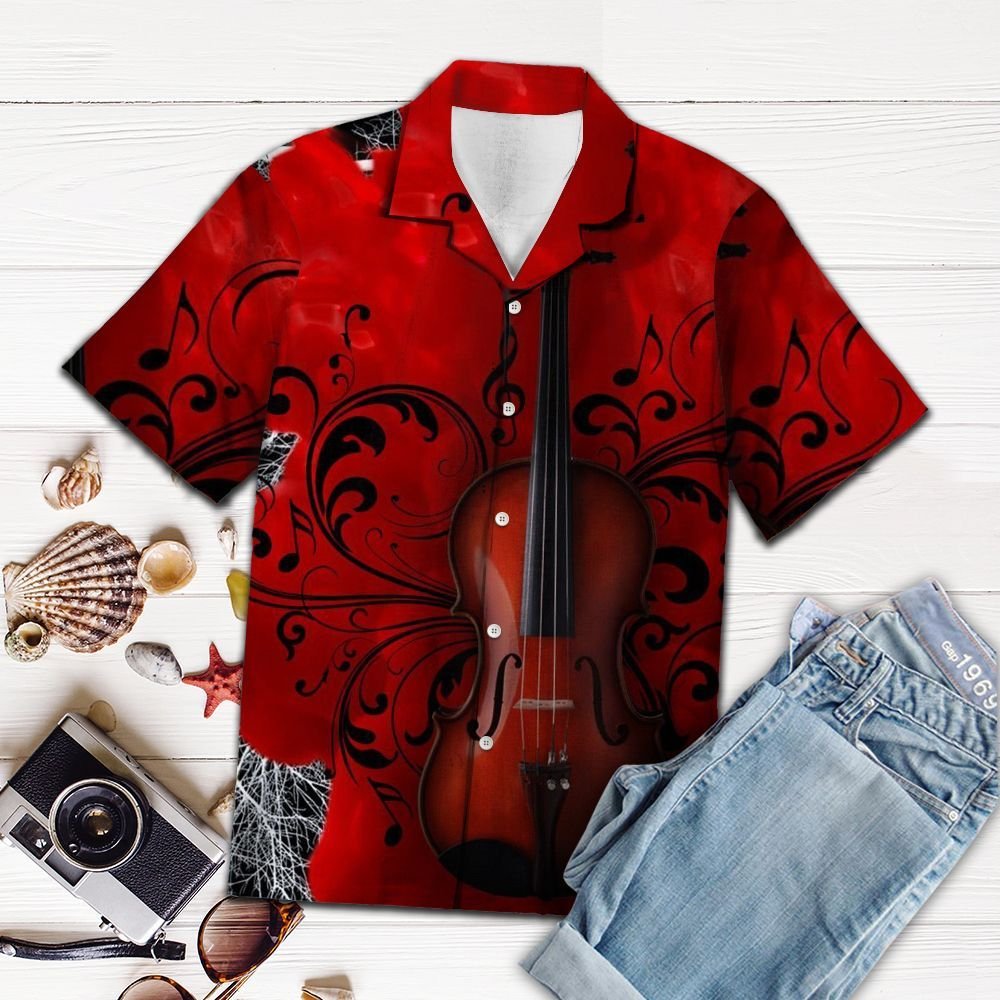 Violin Is My Favorite TG5805- Hawaiian Shirt{Size}