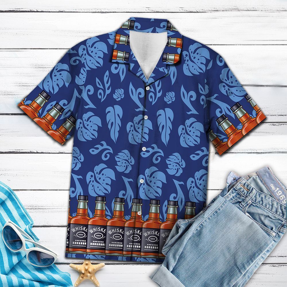 Whisky Palm Leaves TY1707 - Hawaiian Shirt{Size}