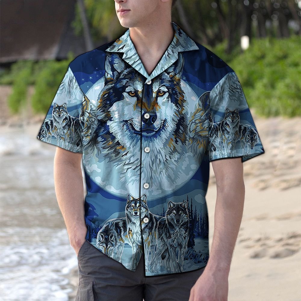 Wolf Wildlife G5813- Hawaiian Shirt{Size}