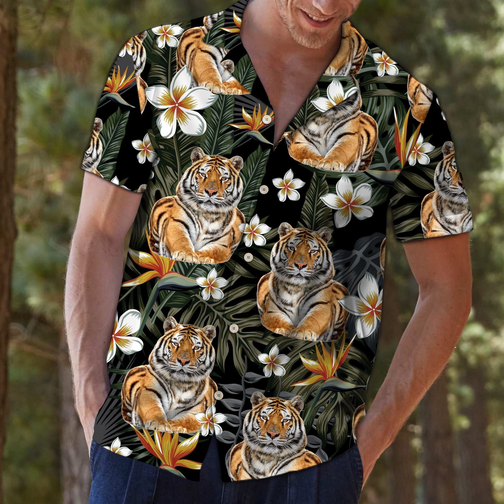 TigerTropical D1707 - Hawaiian Shirt{Size}