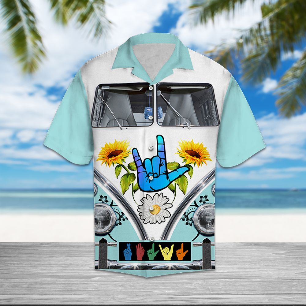 Sign Language Vans TY3107 - Hawaiian Shirt{Size}