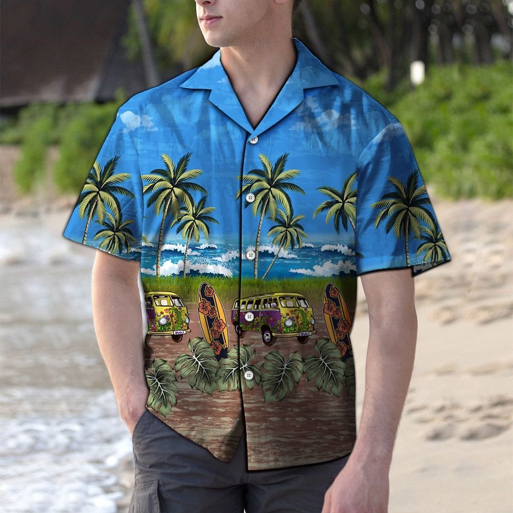 Tropical Hippie Bus H4806 - Hawaiian Shirt{Size}