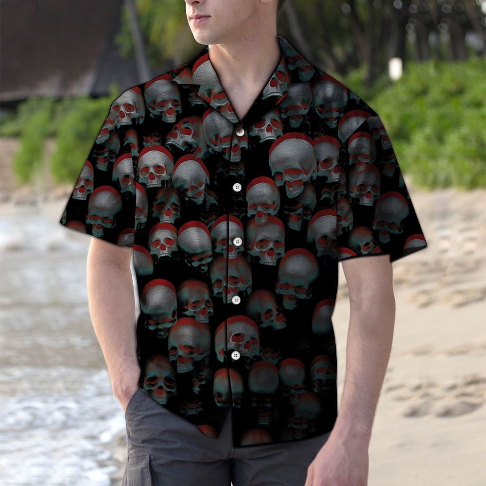 Skull Illusion G5806- Hawaiian Shirt{Size}