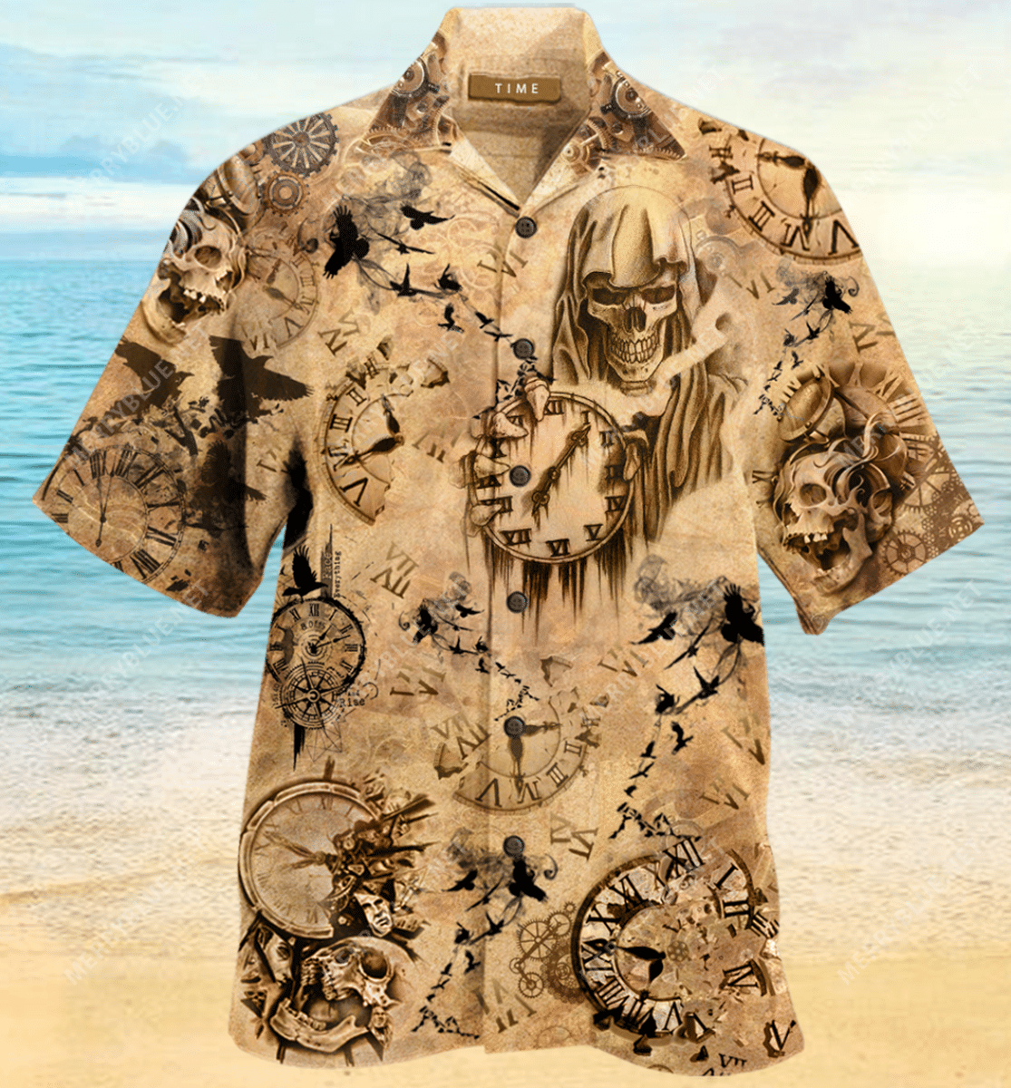 Time Travel Is A Magic Unisex Hawaiian Aloha Shirt Hawaiian Shorts Beach Short Sleeve{Size}