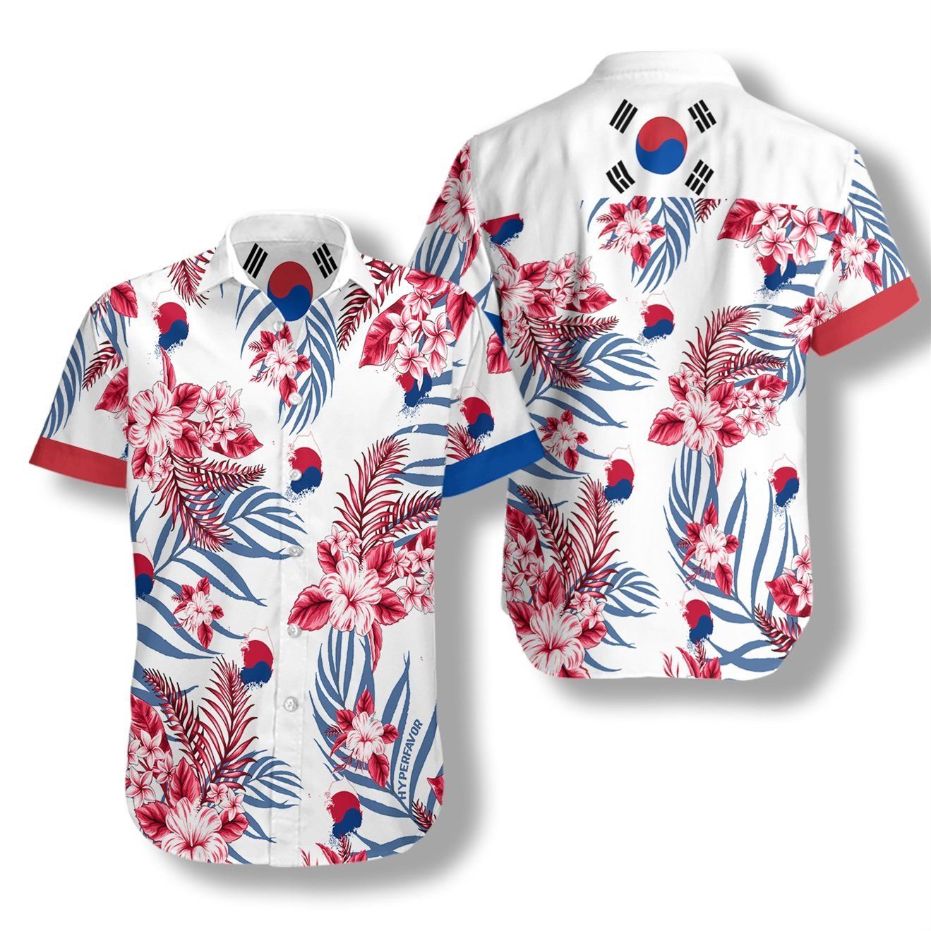 South Korea Proud Ez05 1007 Hawaiian Aloha Shirt Hawaiian Shorts Beach Short Sleeve{Size}