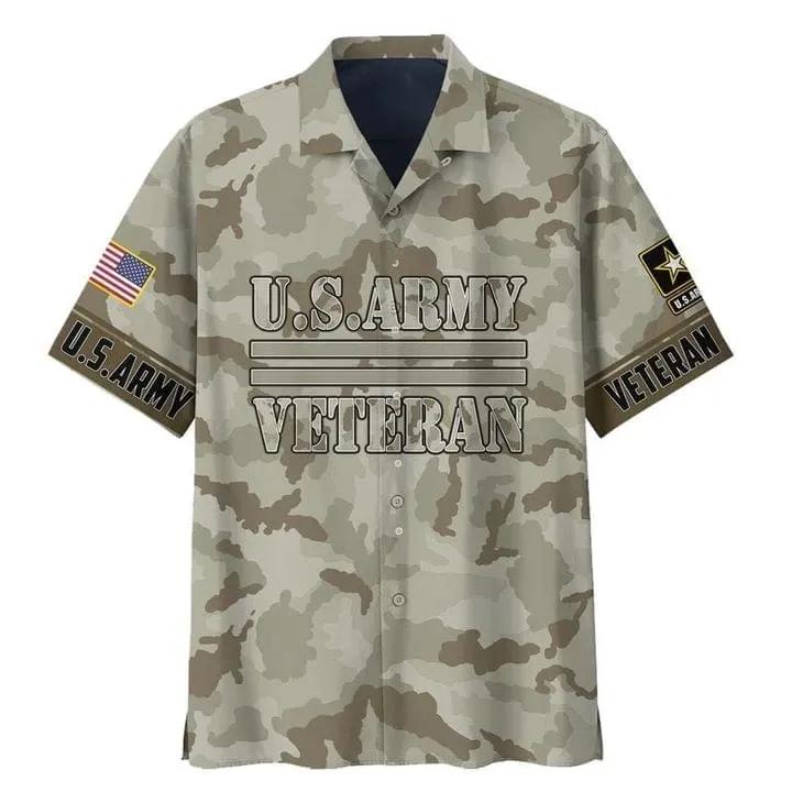 Us Army Veteran Hawaiian Aloha Shirt Unisex Shorts Sleeve Colorful Hw3123 Hawaiian Shorts Beach Short Sleeve{Size}