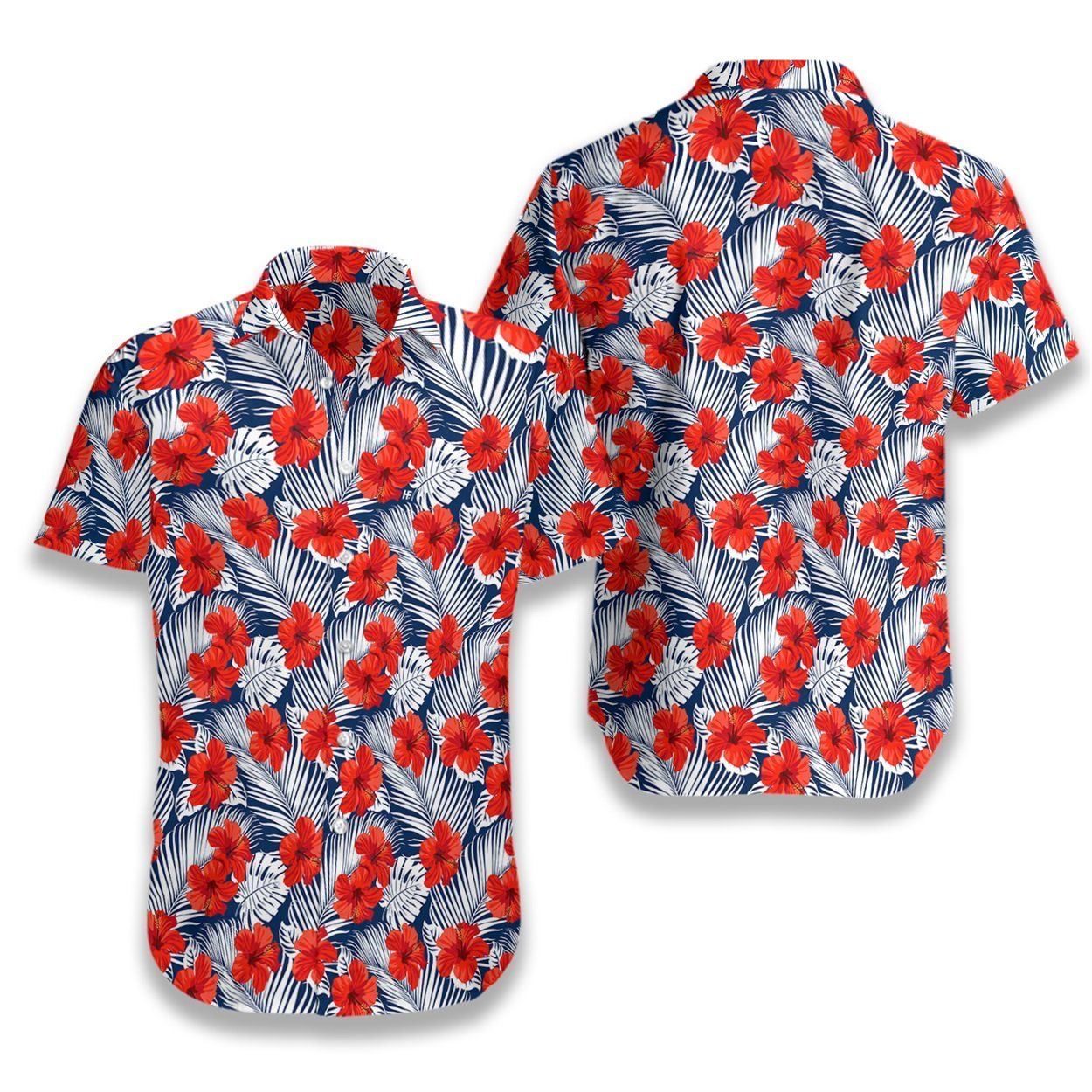 Tropical Seamless Pattern 3 Ez14 2607 Hawaiian Aloha Shirt Hawaiian Shorts Beach Short Sleeve{Size}