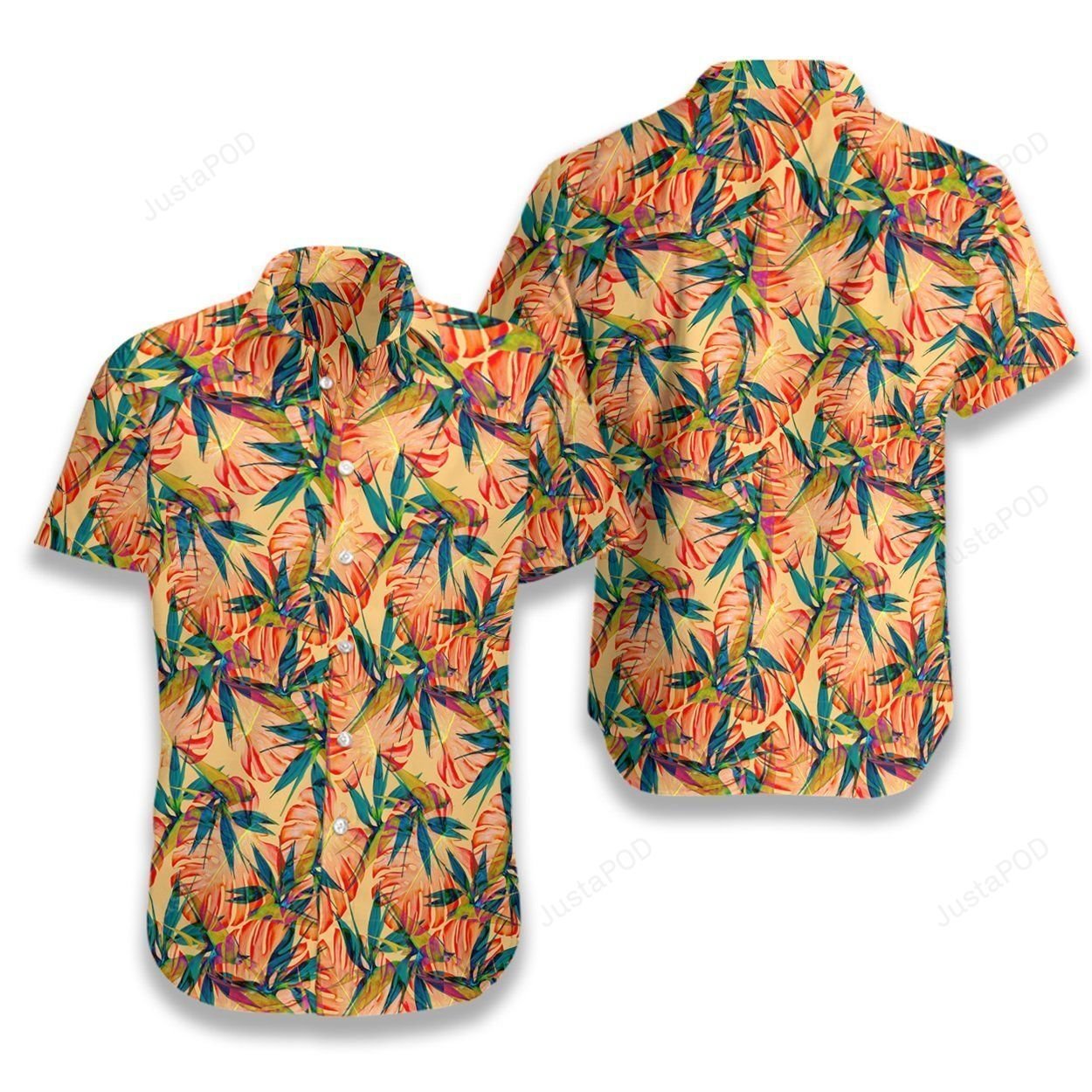 Tropical Seamless Pattern 4 Ez14 2607 Hawaiian Shirt{Size}