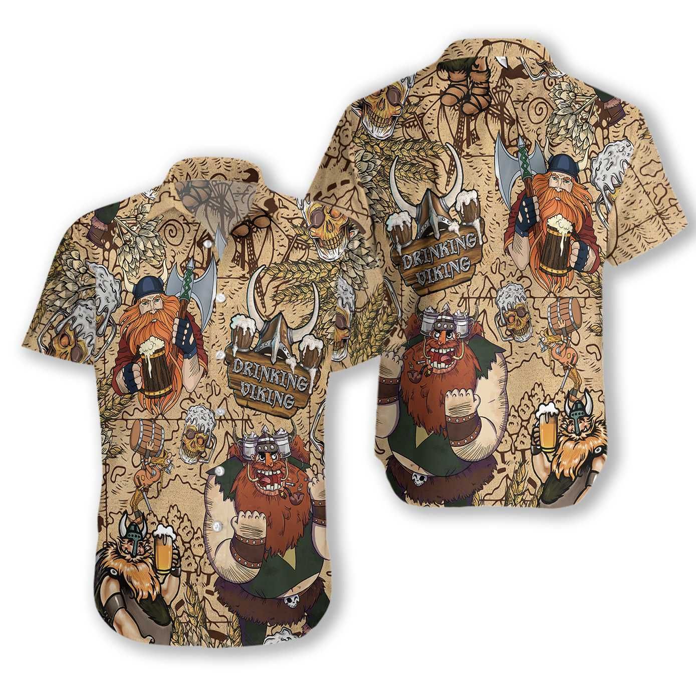 Vikings Beer Ez22 1512 Hawaiian Shirt{Size}