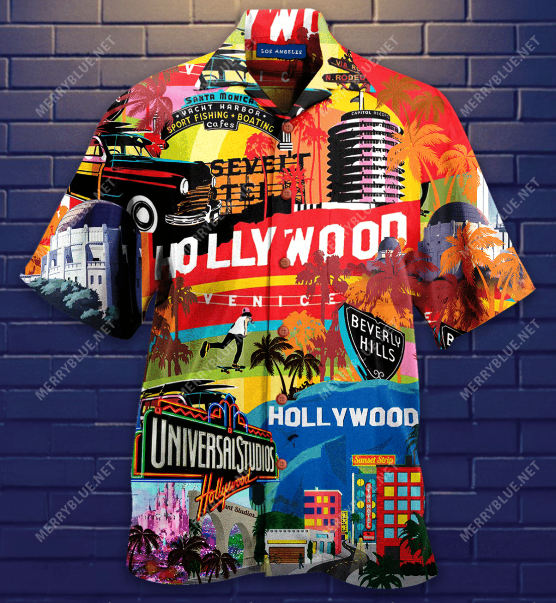 Welcome To Los Angeles City Hawaiian Shirt{Size}