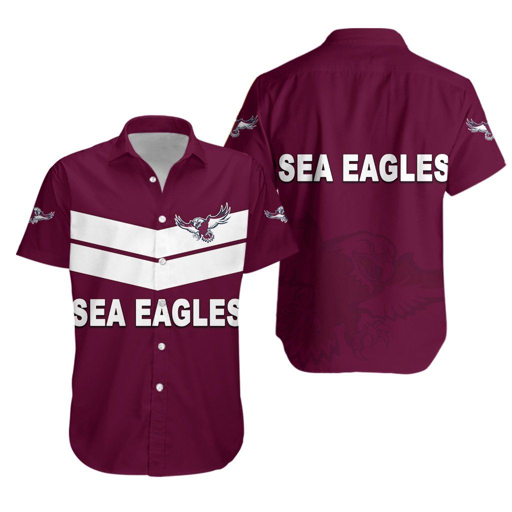 Warringah Hawaiian Shirt Sea Eagles Original K8{Size}