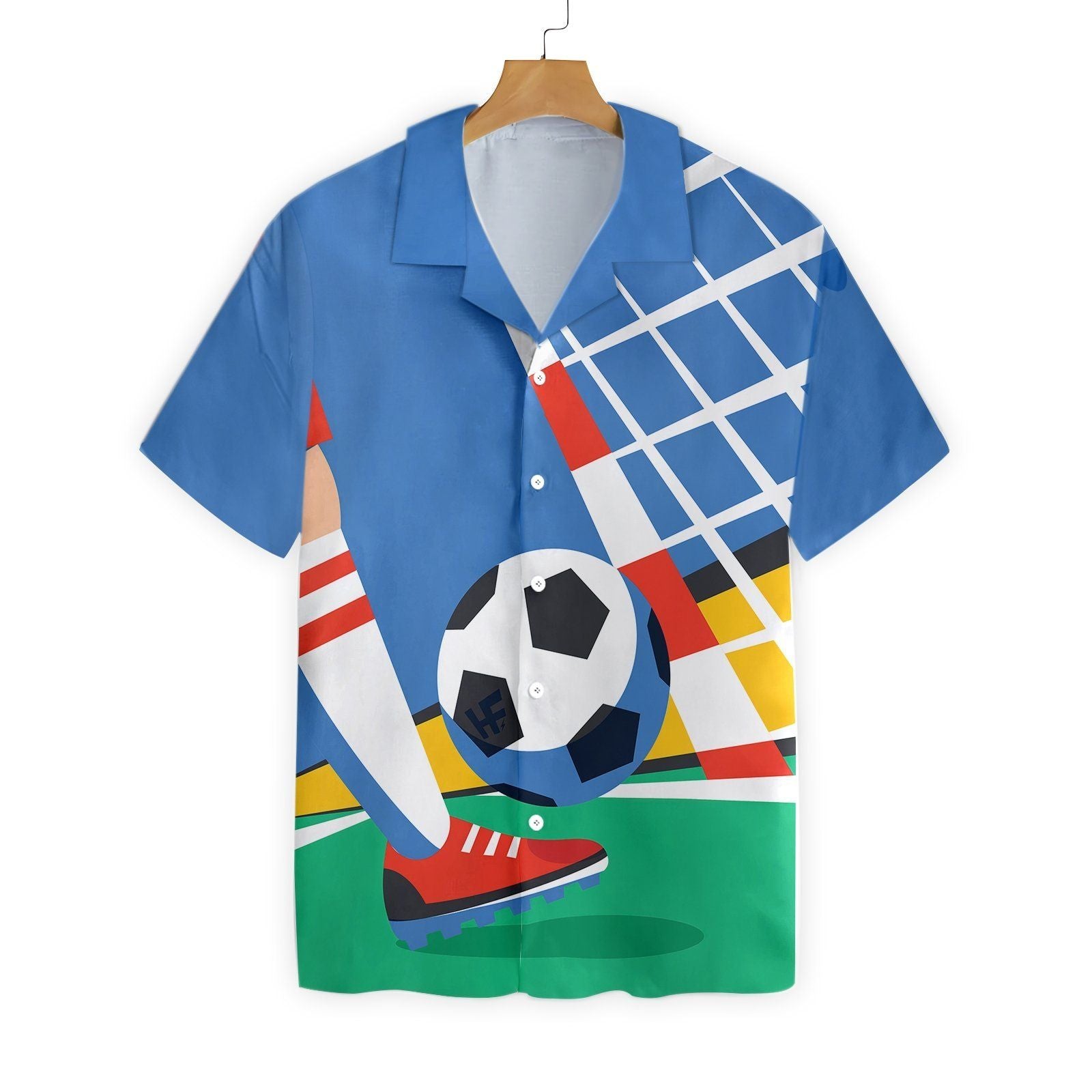 Soccer Player With Ball Ez14 1902 Hawaiian Shirt{Size}