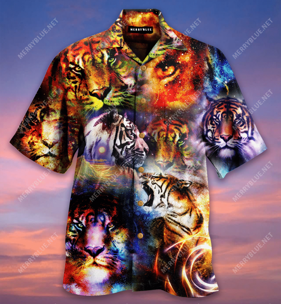 The Power Of Tigers In The Universe Hawaiian Shirt{Size}