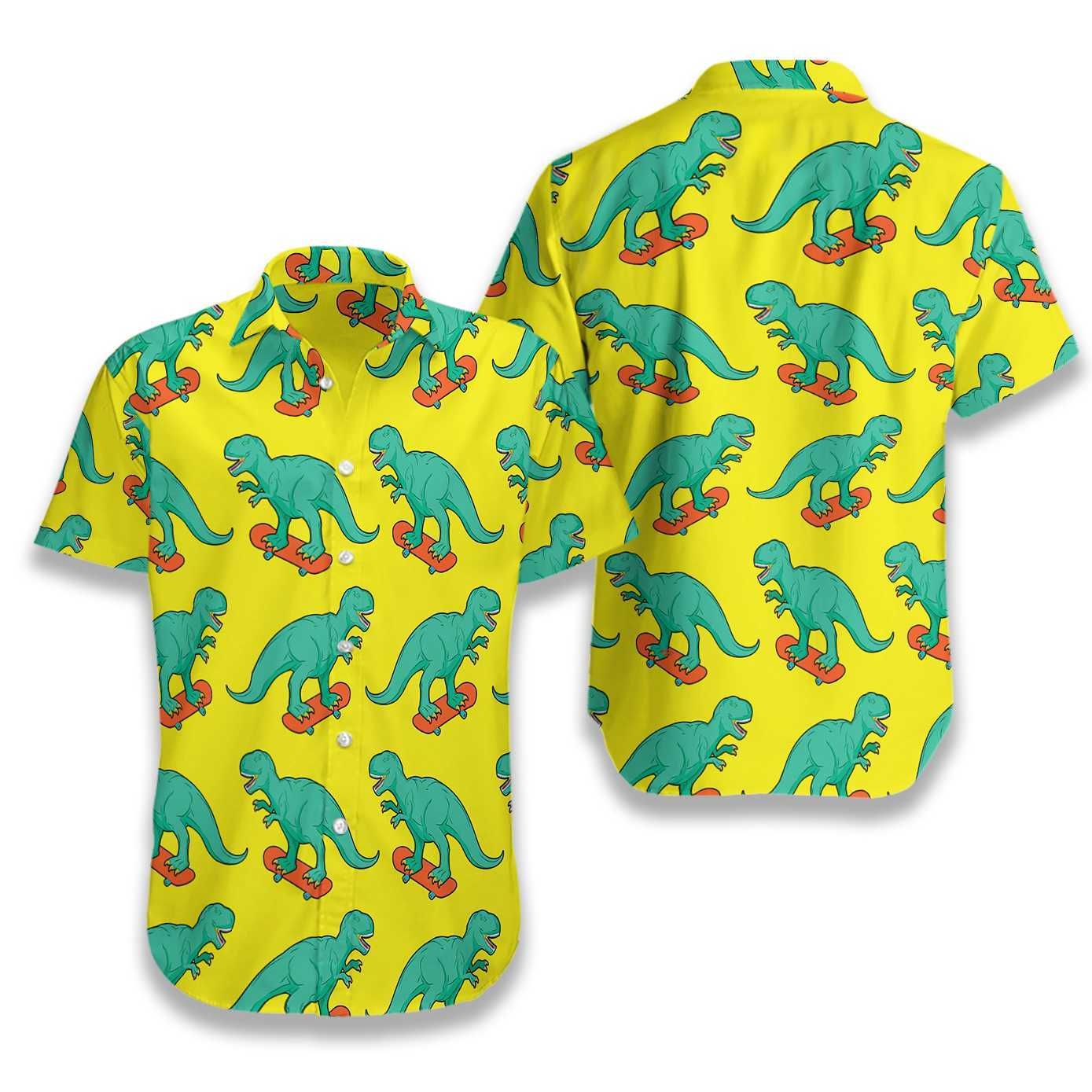 Skating T-Rex Ez21 2610 Hawaiian Shirt{Size}