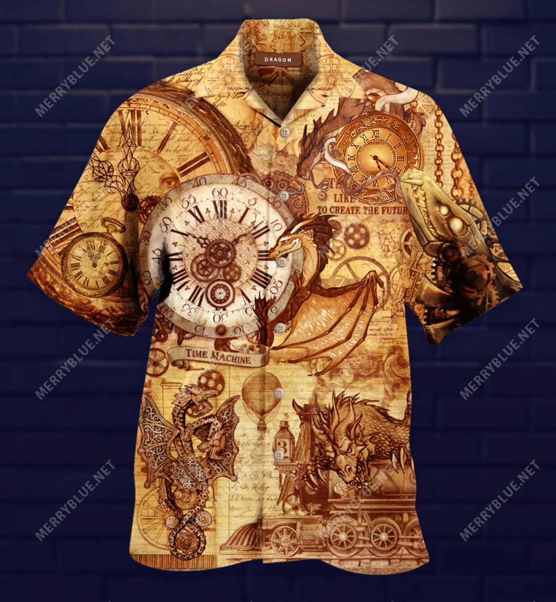 The Time Guardian Dragons Hawaiian Shirt{Size}