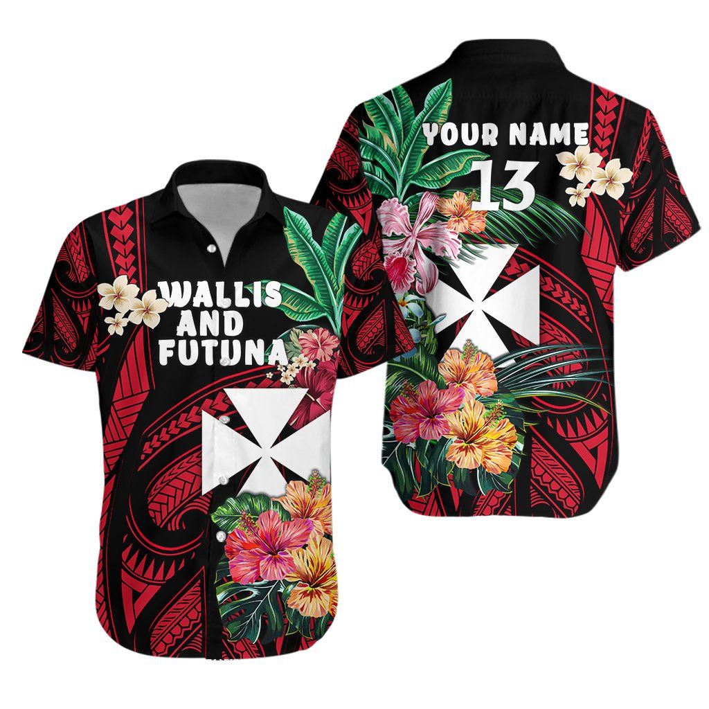 Wallis And Futuna Rugby Hawaiian Shirt â Custom Text And Number Th5{Size}