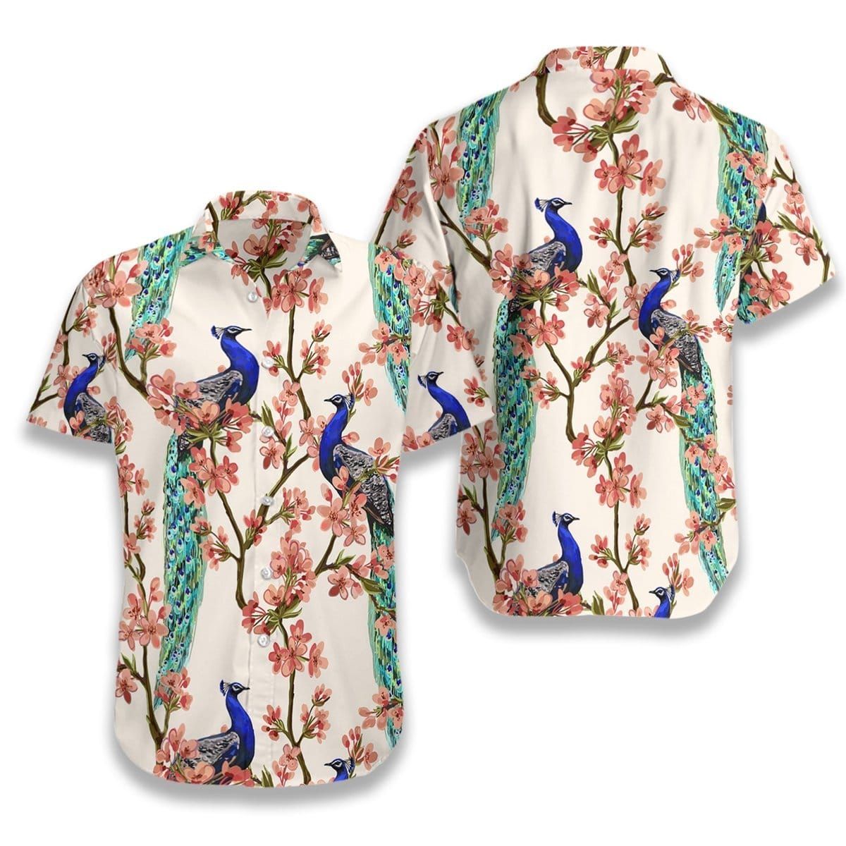 Splendid As Oriental Peacock Hawaiian Shirt #H{Size}