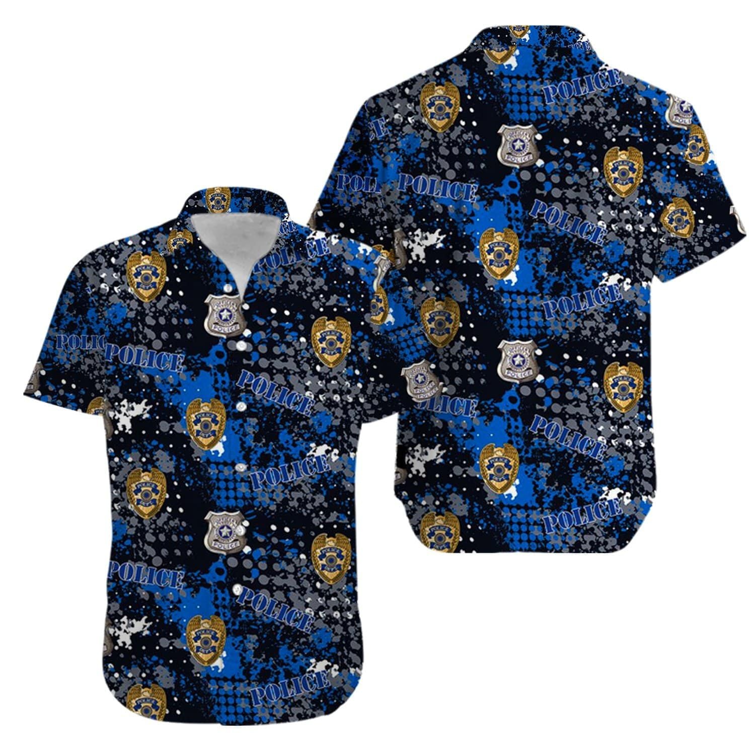 Us Police Hawaiian Shirts #Kv{Size}