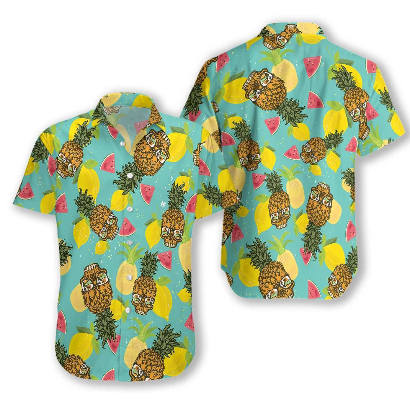 Skull With Sunglasses Ez22 2810 Hawaiian Shirt{Size}