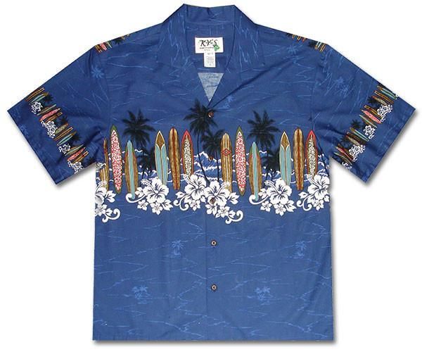 The Boardroom Blue Hawaiian Shirt{Size}