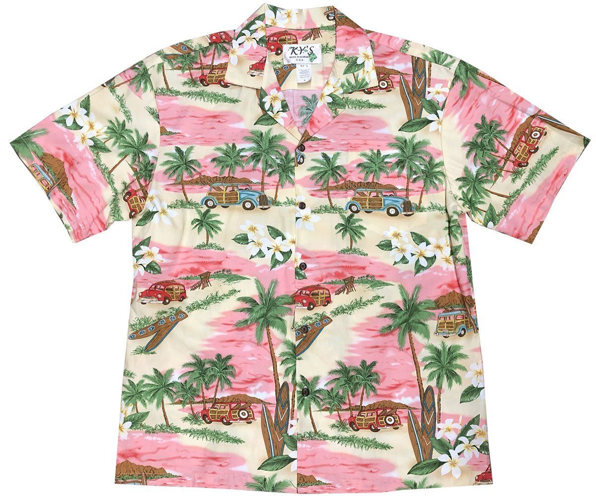 Surfboard Beach Patrol Pink Hawaiian Shirt{Size}