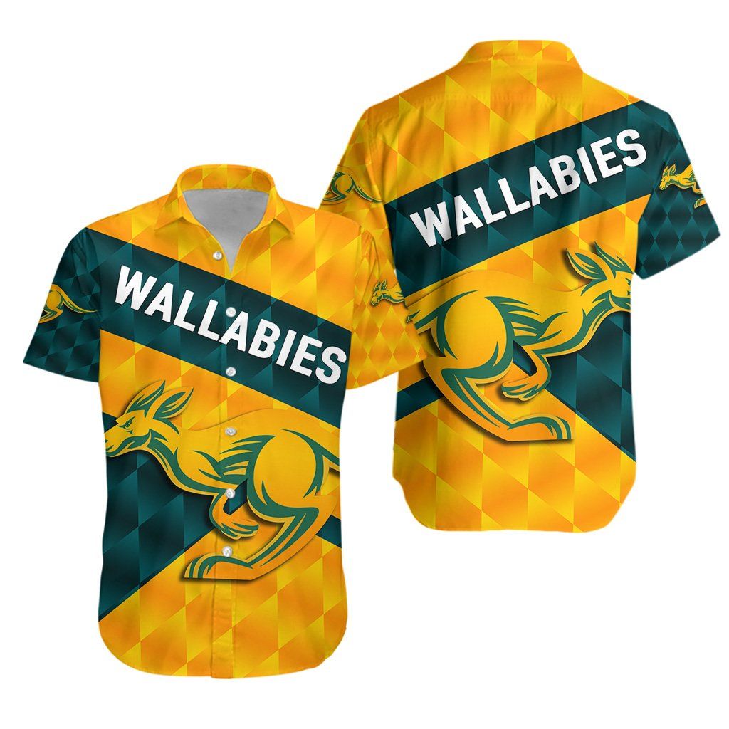 Wallabies Hawaiian Shirt Sporty Style K8{Size}