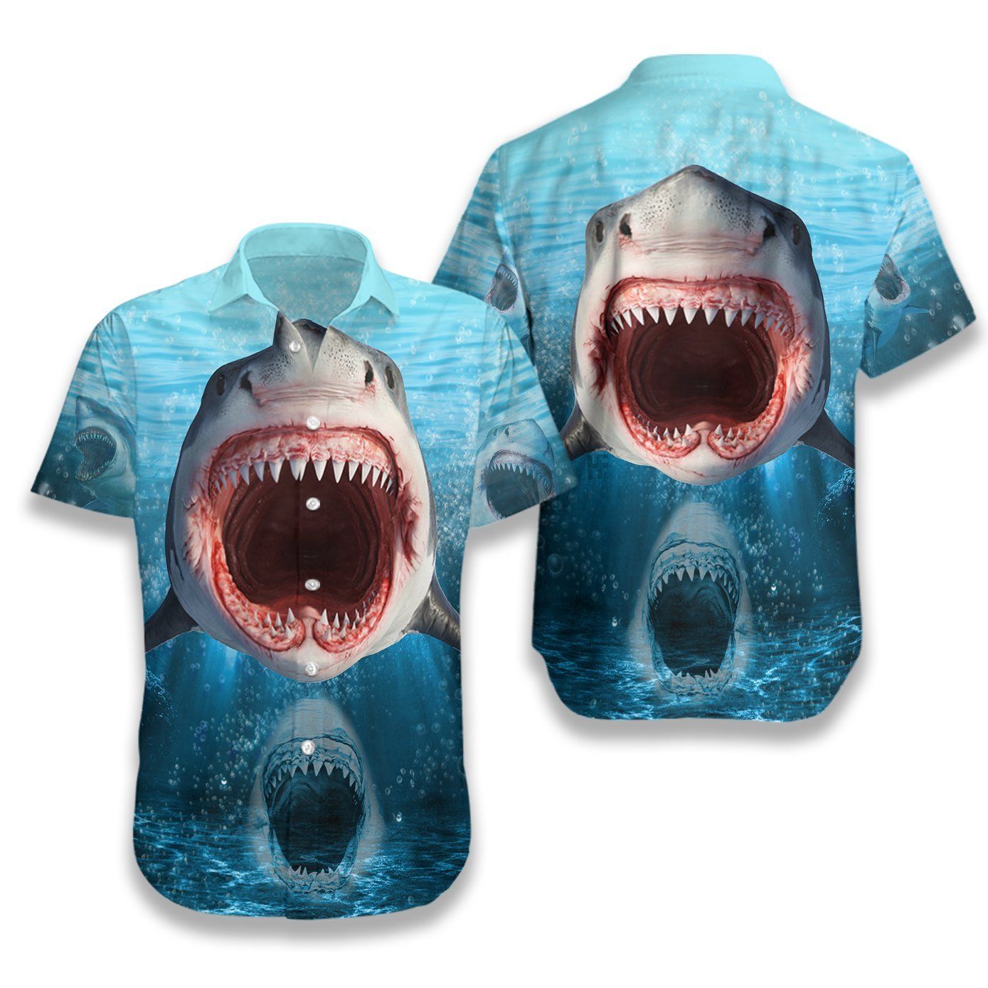 Show Your Teeth Shark Ez16 2808 Hawaiian Shirt{Size}