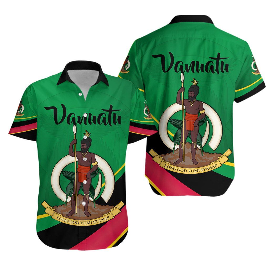 Vanuatu Rugby Hawaiian Shirt Simple Style K8{Size}