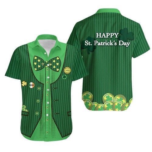 St. Patricks Day Ireland Hawaiian Shirt Gile Special Style No.2 Th4{Size}