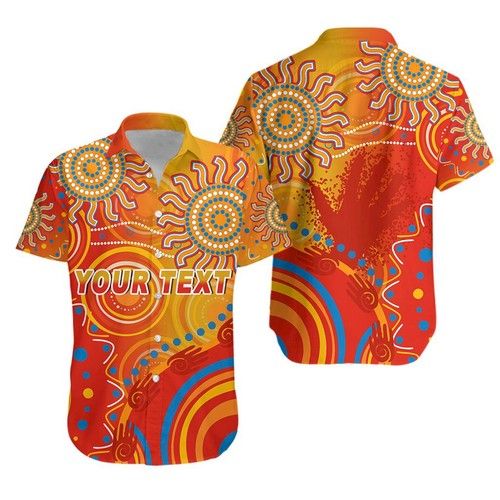 Suns Hawaiian Shirt Sun Indigenous Gold Coast K13{Size}