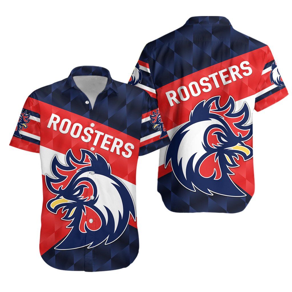 Sydney Hawaiian Shirt Roosters Sporty Style K8{Size}