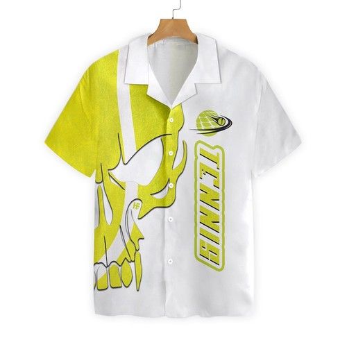 Tennis Ball Skull Texture Ez24 3001 Hawaiian Shirt{Size}