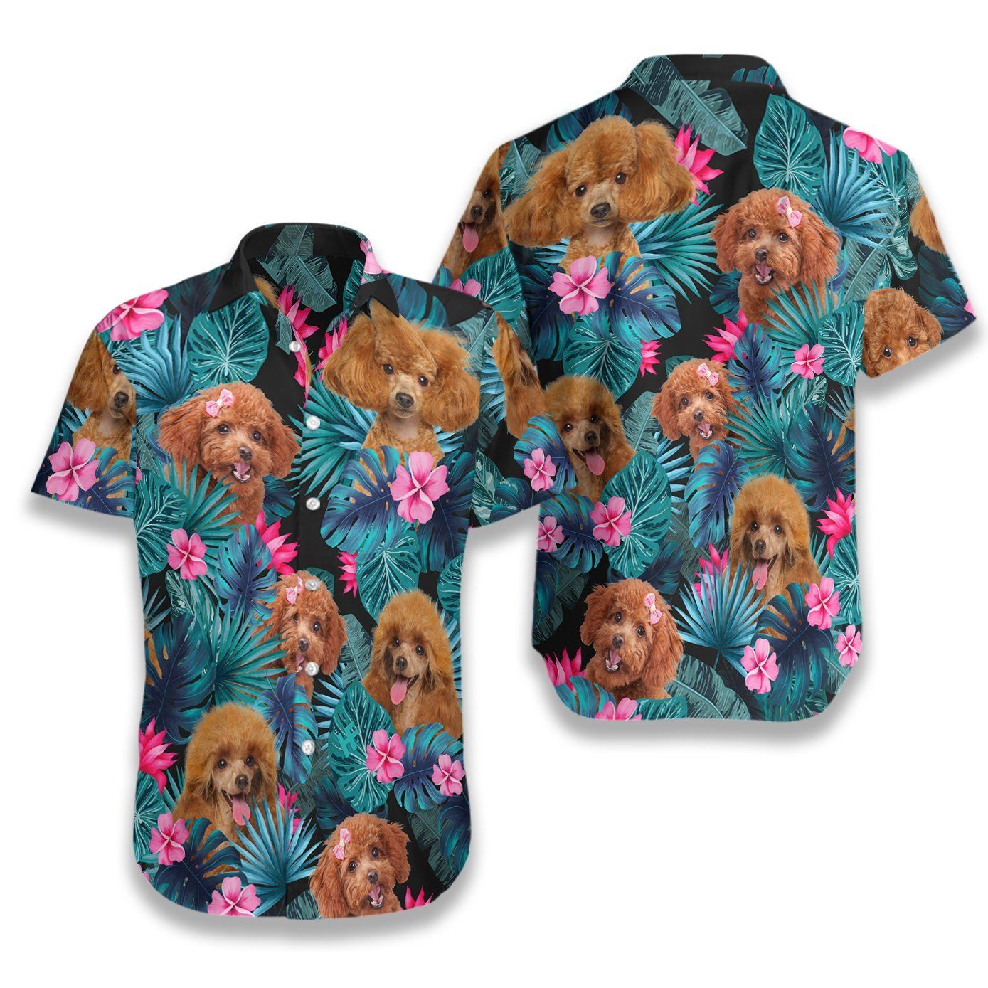 Tropical Poodle Ez08 0207 Hawaiian Shirt{Size}