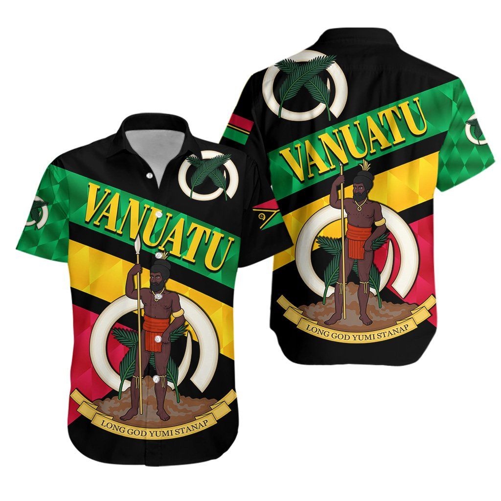 Vanuatu Rugby Hawaiian Shirt Sporty Style K8{Size}