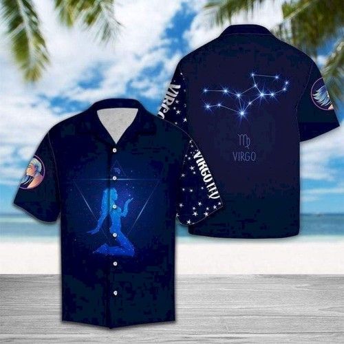 Virgo Horoscope Zodiac Hawaiian Shirt Birthday Gifts{Size}