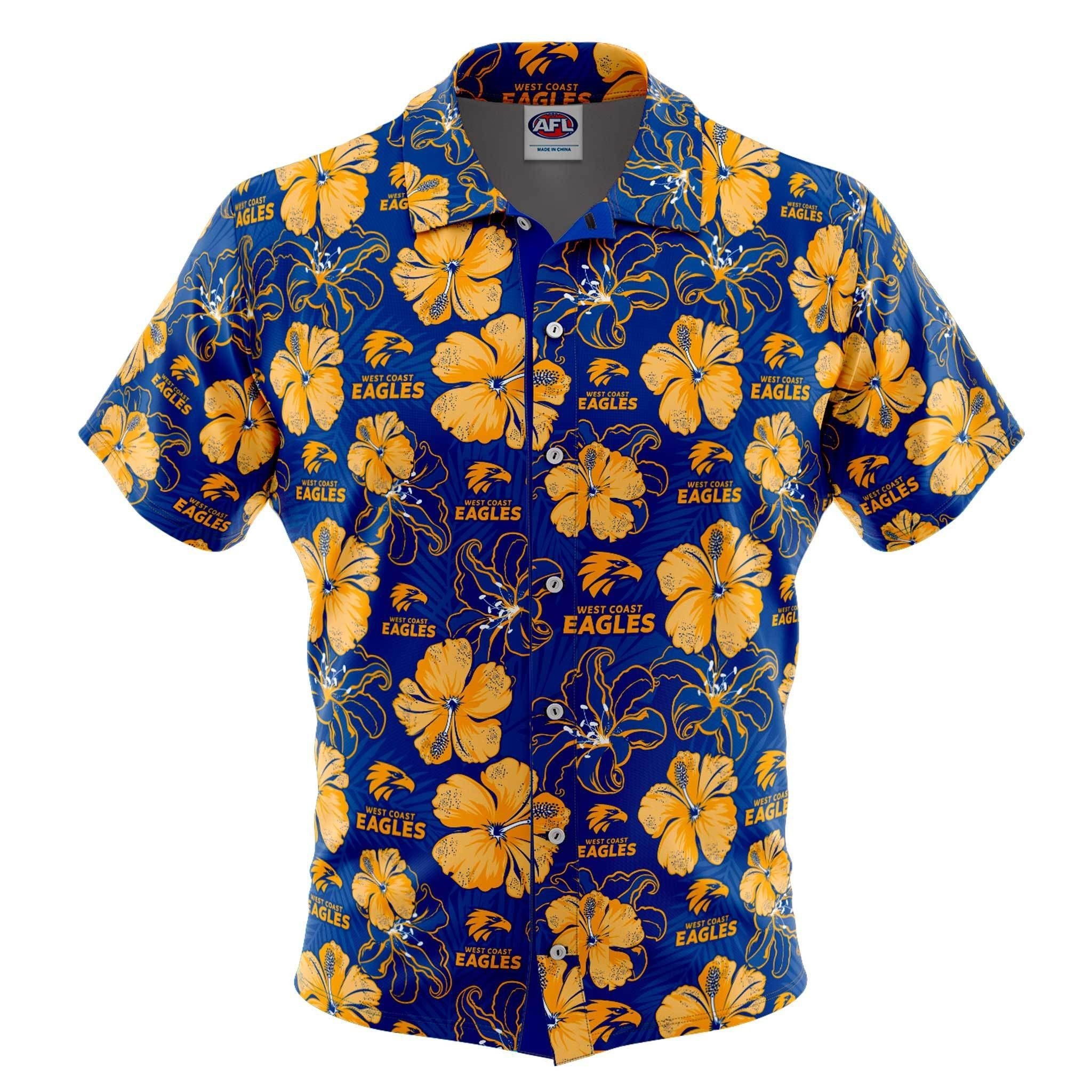 West Coast Hibiscus Hawaiian Shirt{Size}